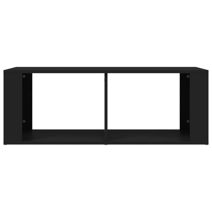 sofabord 100x50x36 cm konstrueret træ sort
