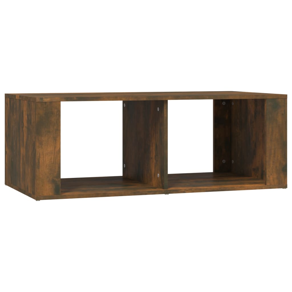 sofabord 100x50x36 cm konstrueret træ røget egetræsfarve