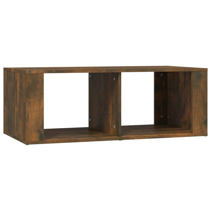 sofabord 100x50x36 cm konstrueret træ røget egetræsfarve