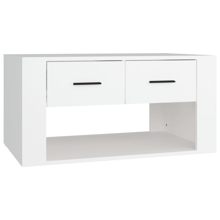 sofabord 80x50x40 cm konstrueret træ hvid