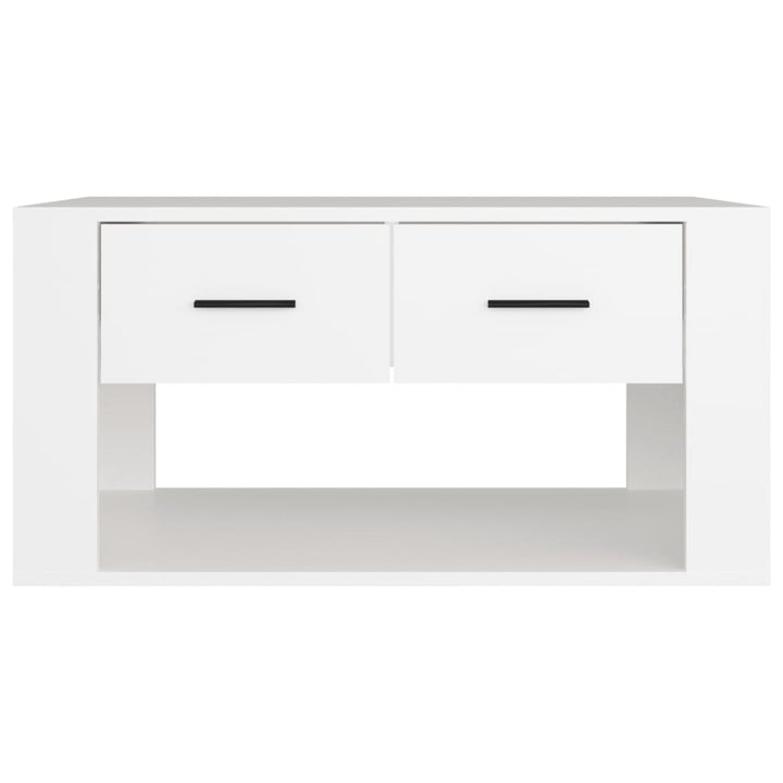 sofabord 80x50x40 cm konstrueret træ hvid