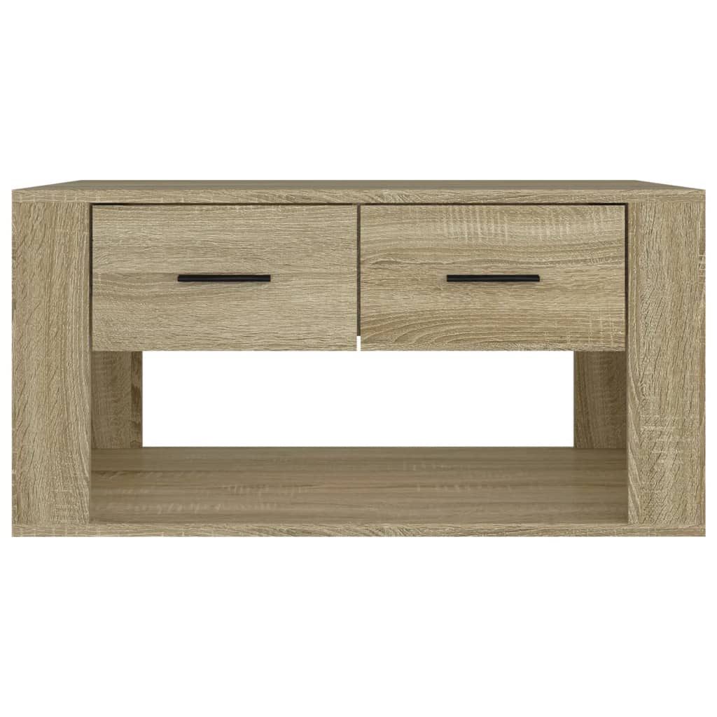 sofabord 80x50x40 cm konstrueret træ sonoma-eg