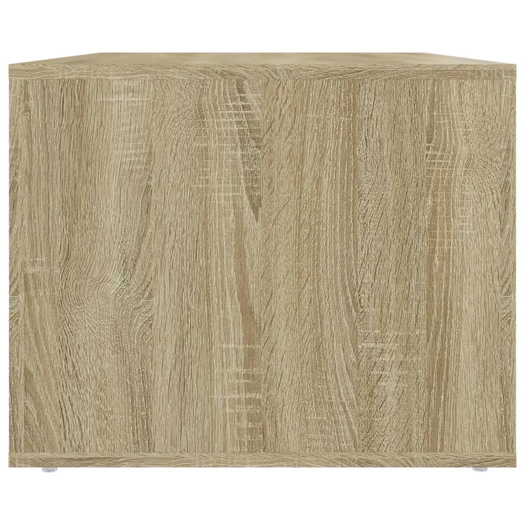 sofabord 80x50x40 cm konstrueret træ sonoma-eg