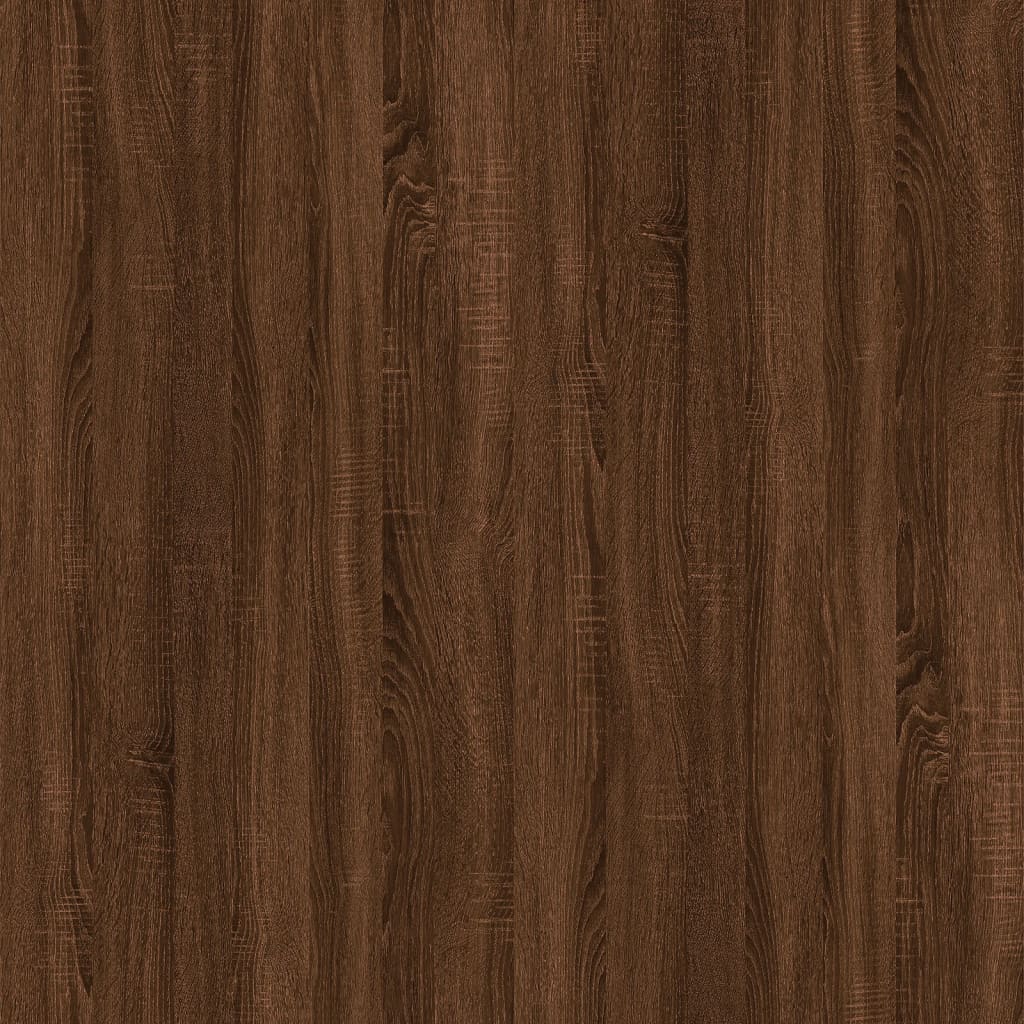 sofabord 100x50,5x35 cm konstrueret træ brun egetræsfarve