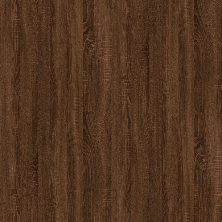 sofabord 100x50,5x35 cm konstrueret træ brun egetræsfarve