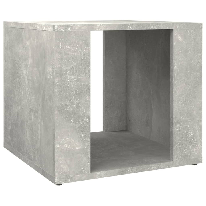 sengebord 41x40x36 cm konstrueret træ betongrå