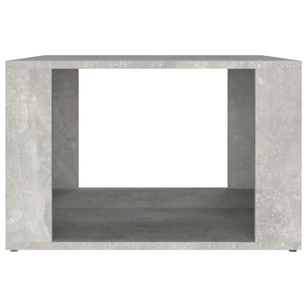 sengebord 57x55x36 cm konstrueret træ betongrå