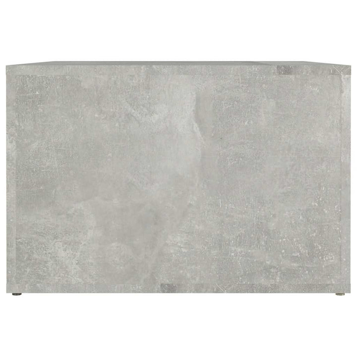 sengebord 57x55x36 cm konstrueret træ betongrå