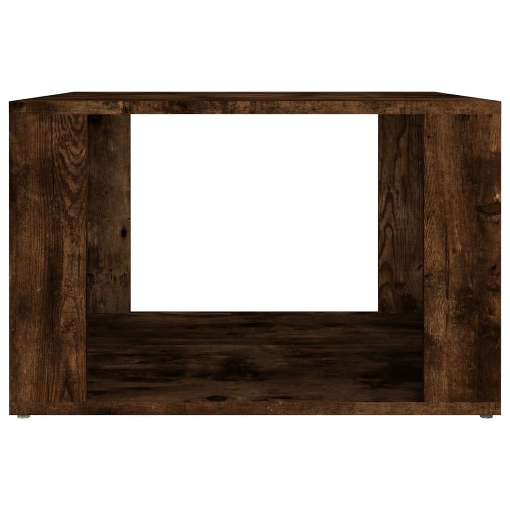 sengebord 57x55x36 cm konstrueret træ røget egetræsfarve