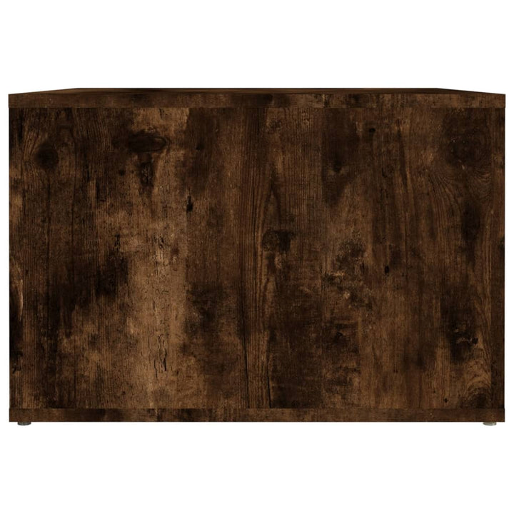 sengebord 57x55x36 cm konstrueret træ røget egetræsfarve