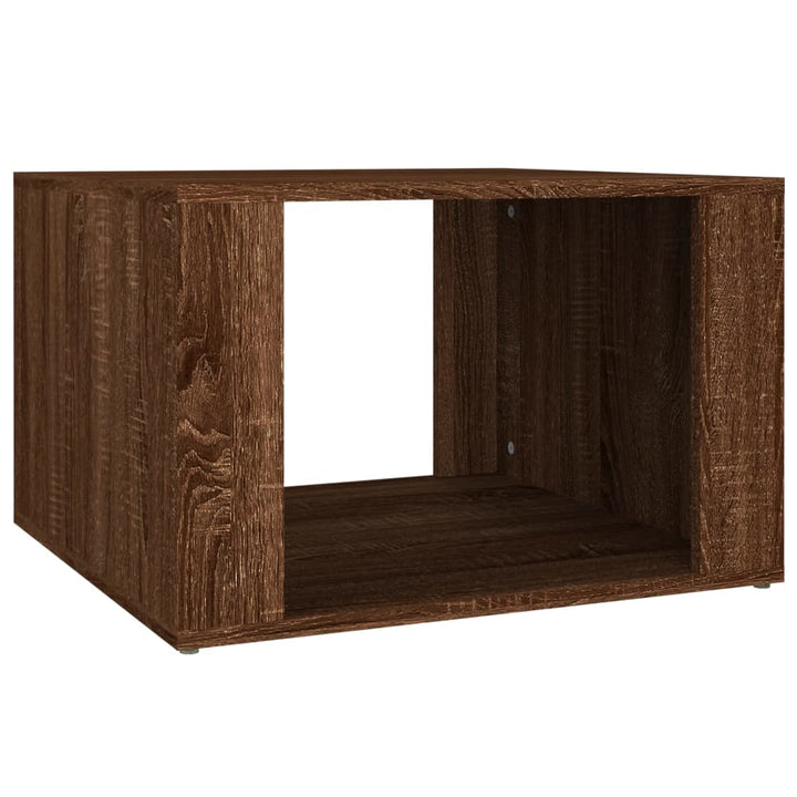 sengebord 57x55x36 cm konstrueret træ brun egetræsfarve