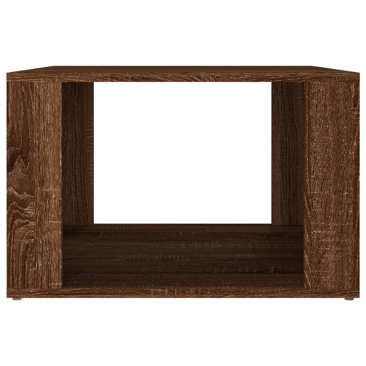sengebord 57x55x36 cm konstrueret træ brun egetræsfarve