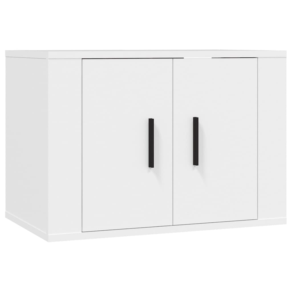 væghængt tv-skab 57x34,5x40 cm hvid