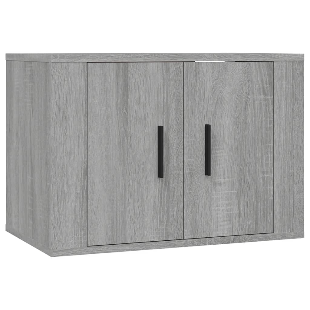 væghængt tv-skab 57x34,5x40 cm grå sonoma-eg