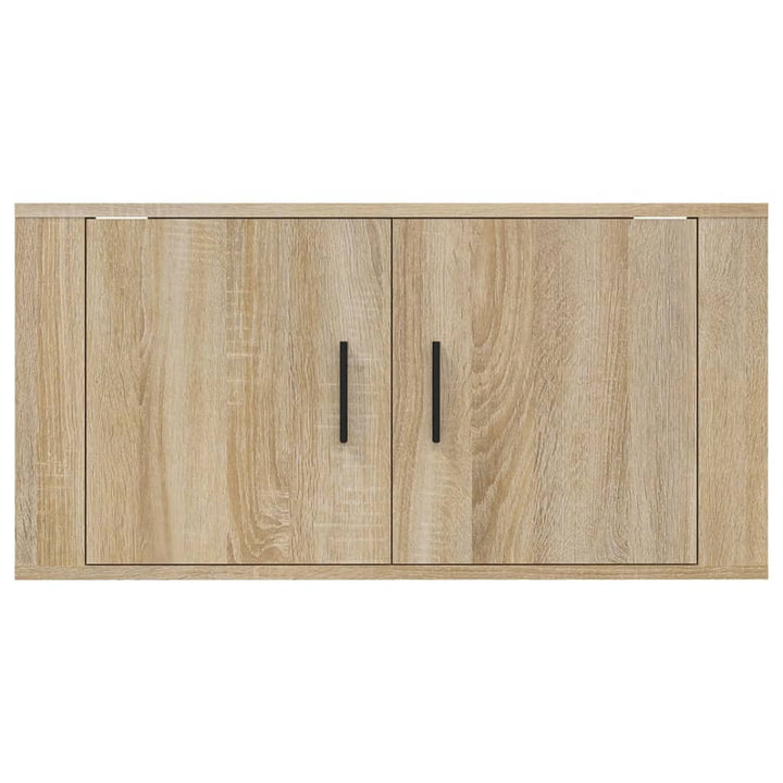 væghængt tv-skab 80x34,5x40 cm sonoma-eg