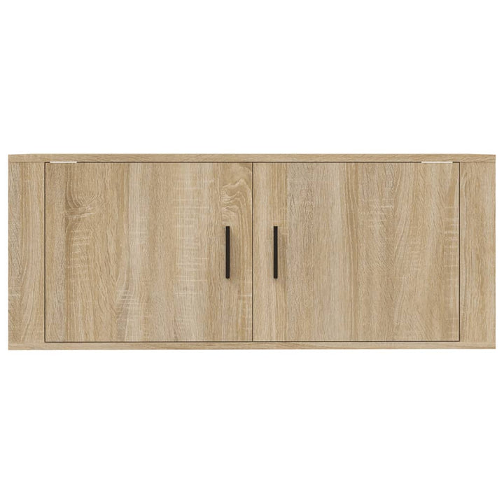 væghængt tv-skab 100x34,5x40 cm sonoma-eg
