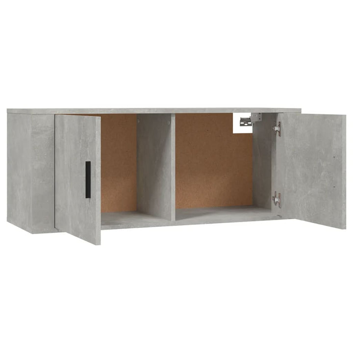 væghængt tv-skab 100x34,5x40 cm betongrå