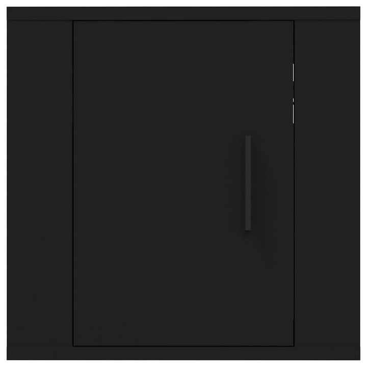 væghængte tv-skabe 2 stk. 40x34,5x40 cm sort