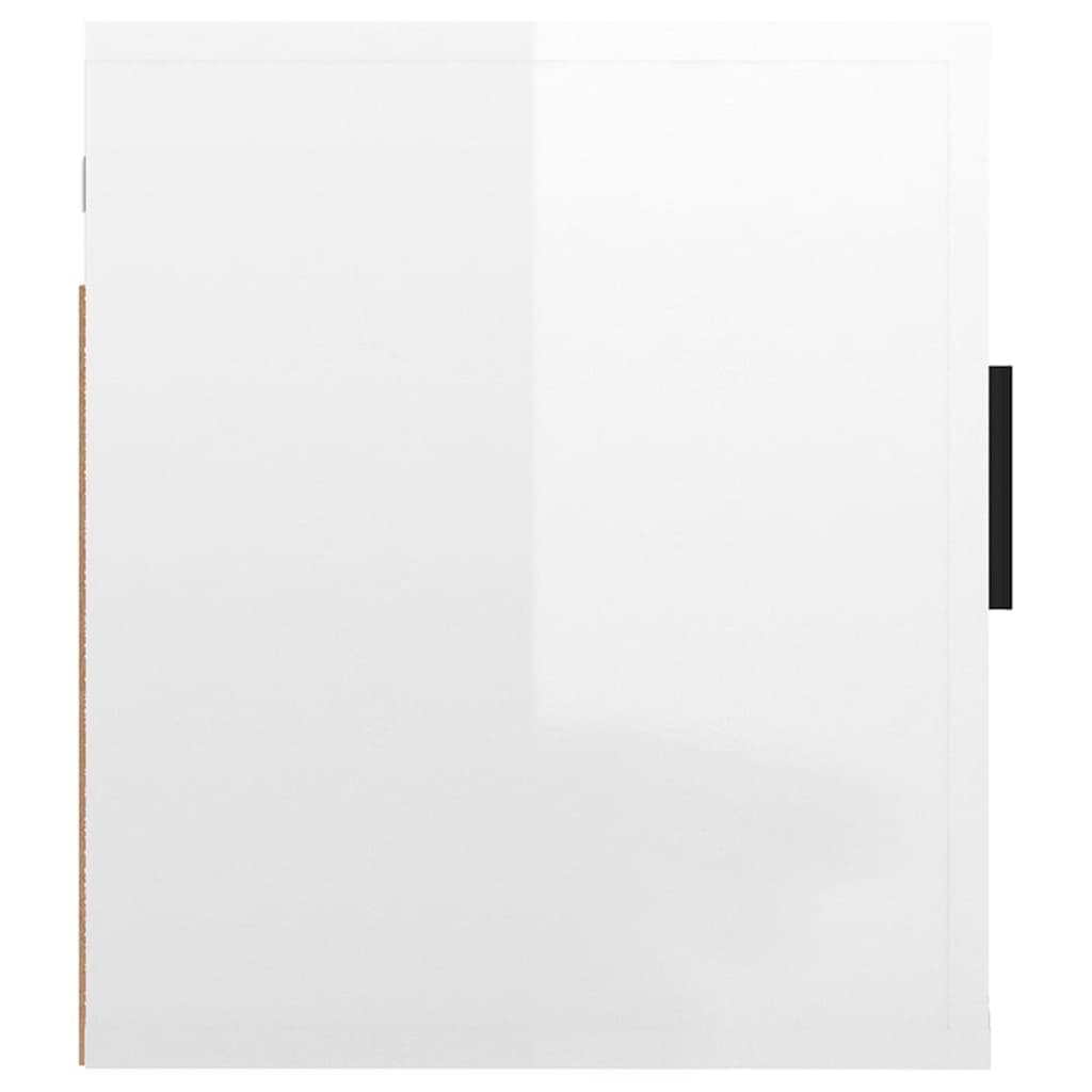 væghængt tv-skab 40x34,5x40 cm hvid højglans