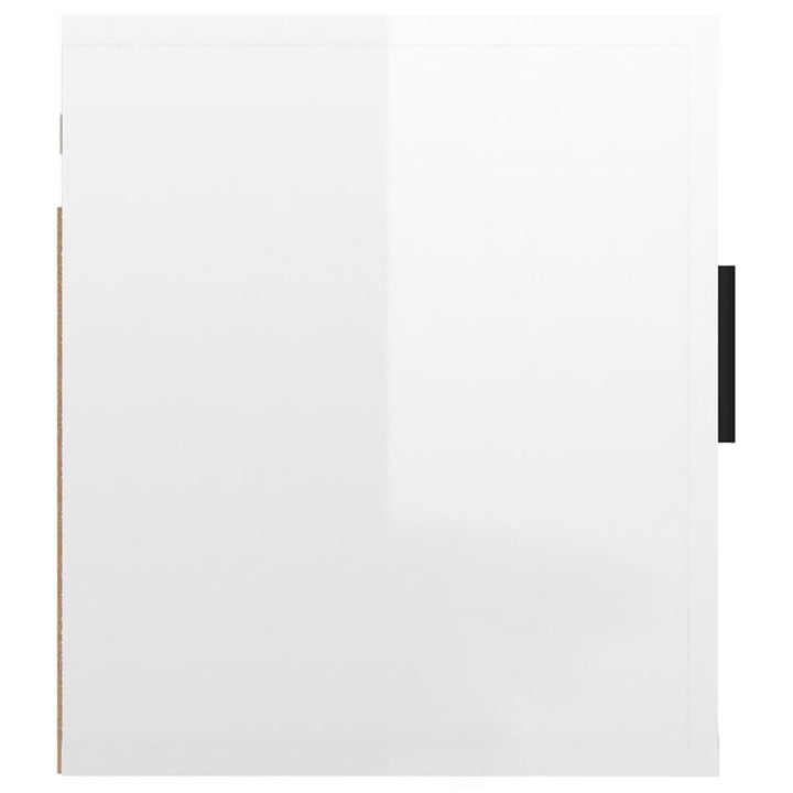væghængt tv-skab 40x34,5x40 cm hvid højglans