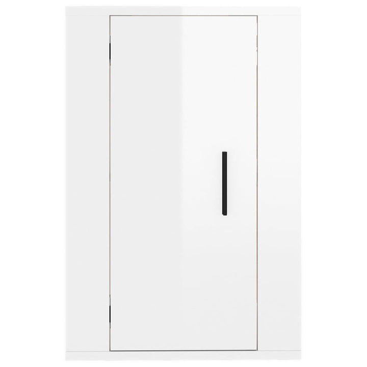 væghængt tv-skab 40x34,5x60 cm hvid højglans
