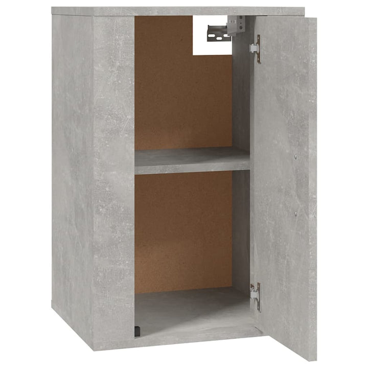 væghængt tv-skab 40x34,5x60 cm betongrå