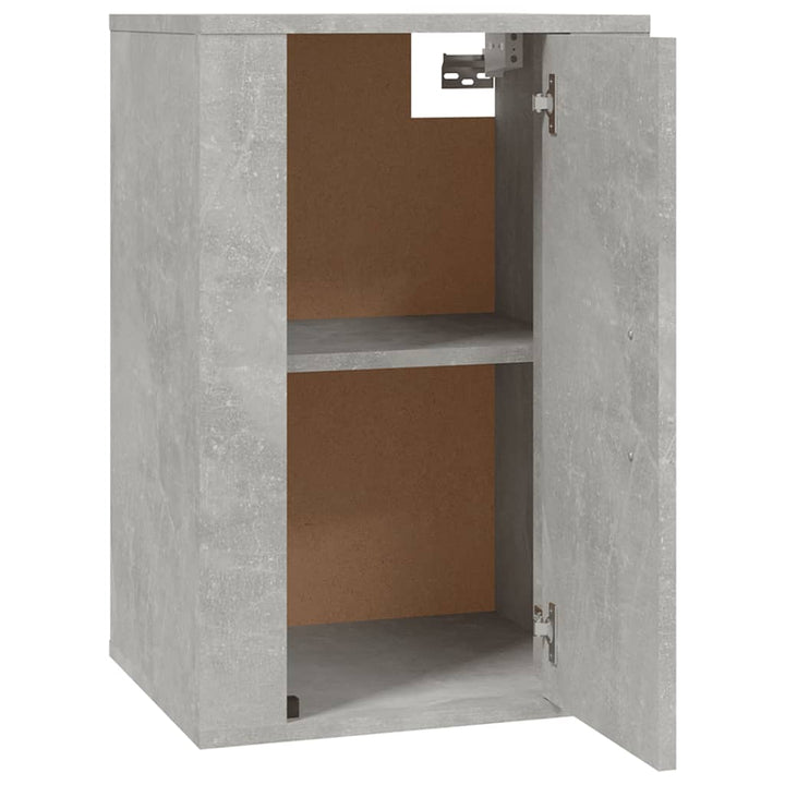 væghængte tv-skabe 2 stk. 40x34,5x60 cm betongrå