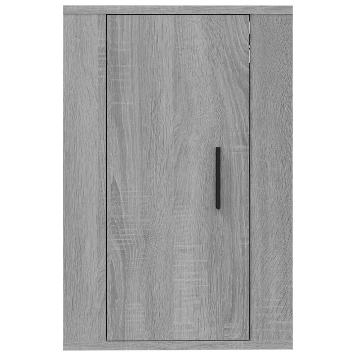 væghængte tv-skabe 2 stk. 40x34,5x60 cm grå sonoma-eg