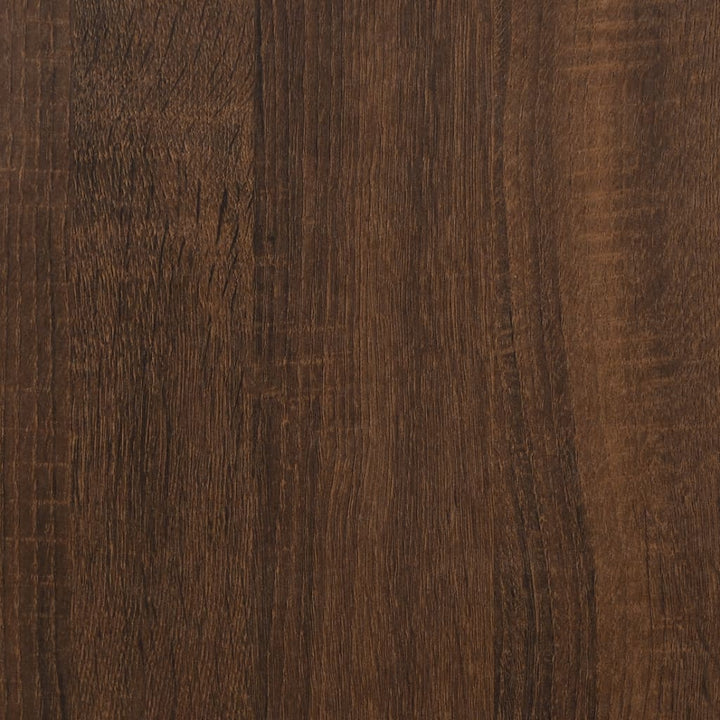 vægmonteret tv-skab 40x34,5x60 cm egetræ brun