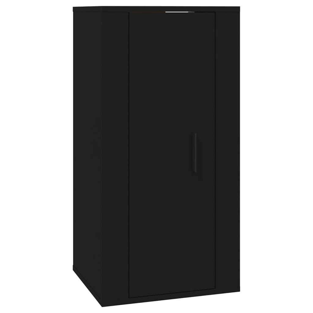 væghængt tv-skab 40x34,5x80 cm sort