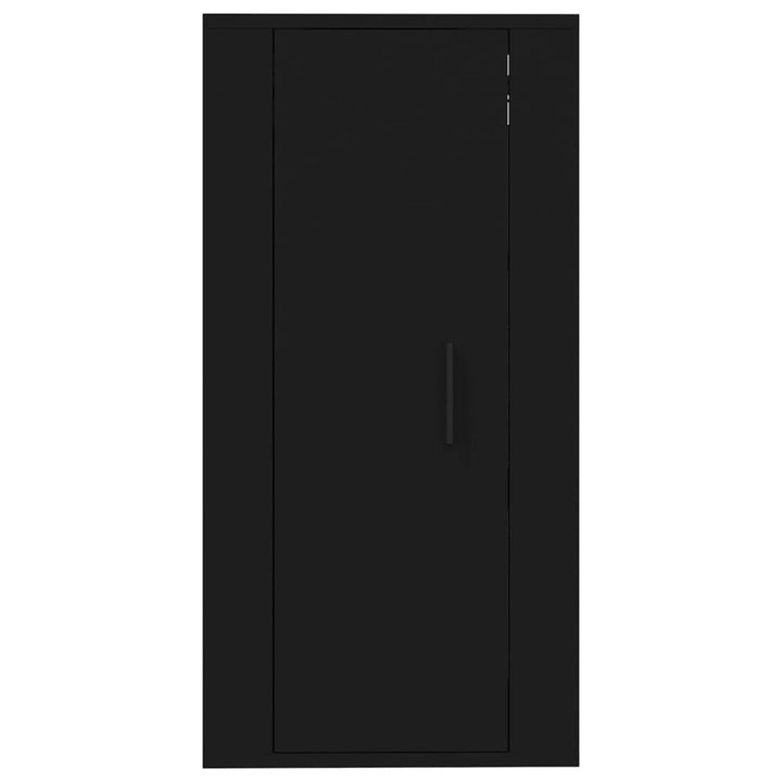 væghængt tv-skab 40x34,5x80 cm sort