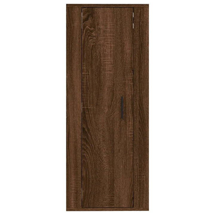 væghængt tv-skab 40x34,5x100 cm brun egetræ
