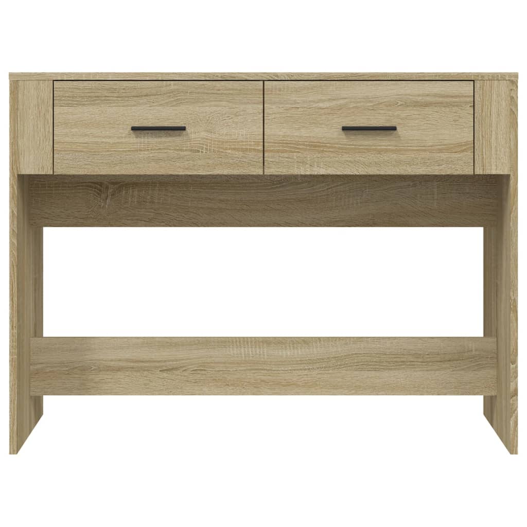 konsolbord 100x39x75 cm konstrueret træ sonoma-eg