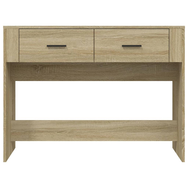 konsolbord 100x39x75 cm konstrueret træ sonoma-eg