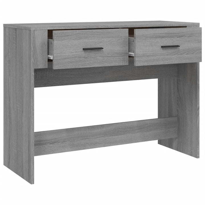 konsolbord 100x39x75 cm konstrueret træ Grå sonoma-eg