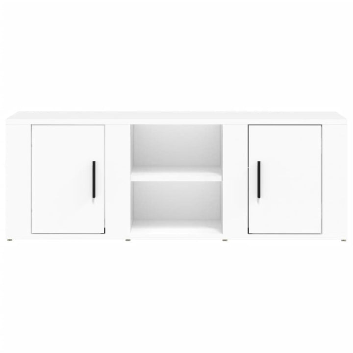 tv-bord 100x31,5x35 cm konstrueret træ hvid