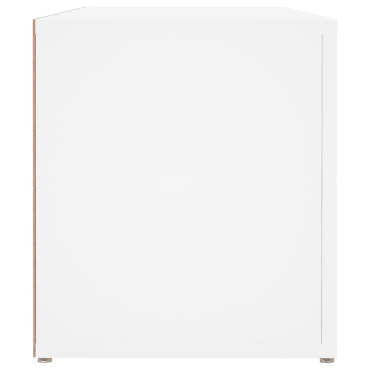 tv-bord 100x31,5x35 cm konstrueret træ hvid