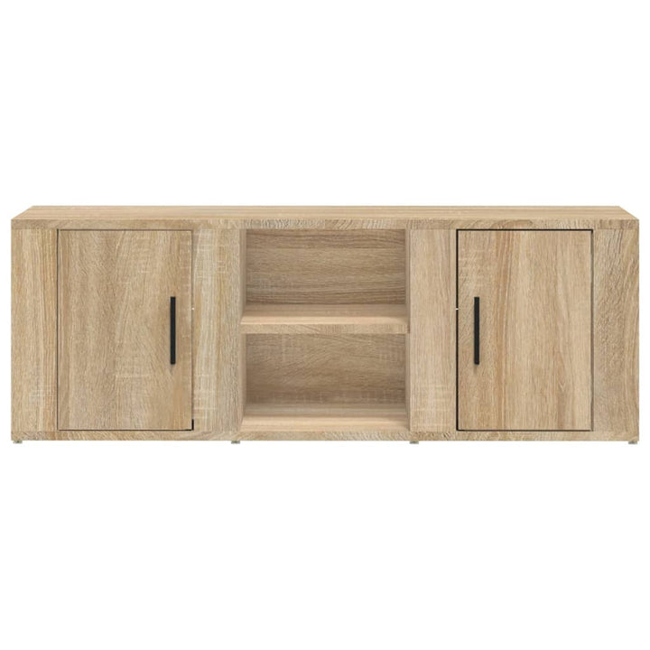 tv-bord 100x31,5x35 cm konstrueret træ sonoma-eg