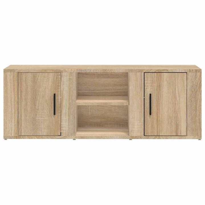 tv-bord 100x31,5x35 cm konstrueret træ sonoma-eg