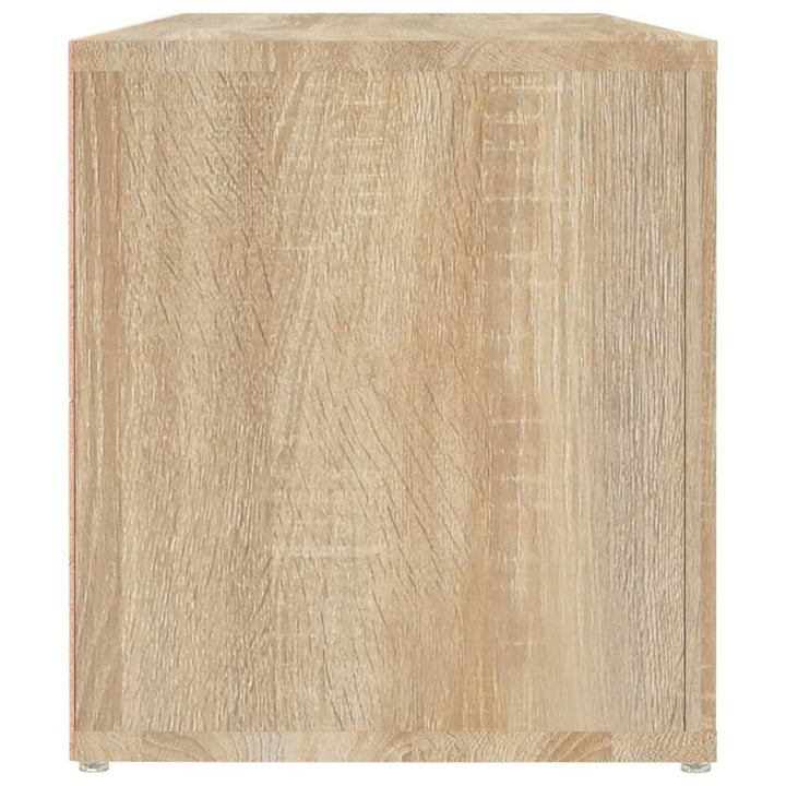 tv-bord 100x31,5x35 cm konstrueret træ sonoma-eg