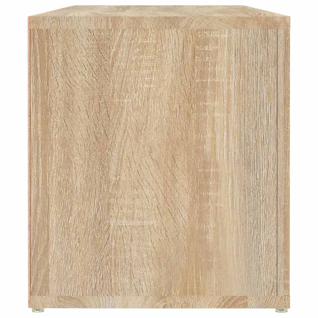 tv-bord 100x31,5x35 cm konstrueret træ sonoma-eg