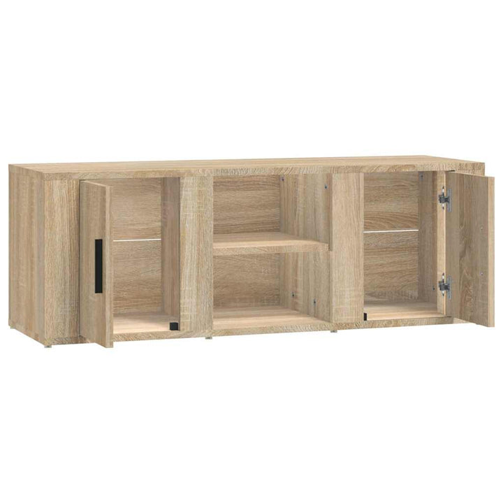 tv-bord 100x31,5x35 cm konstrueret træ sonoma-eg