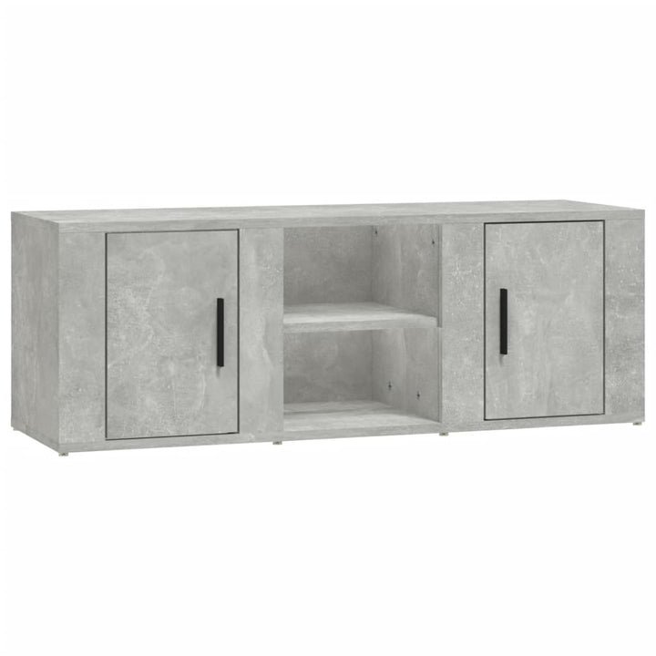 tv-bord 100x31,5x35 cm konstrueret træ betongrå