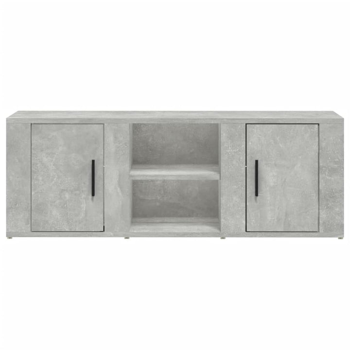 tv-bord 100x31,5x35 cm konstrueret træ betongrå