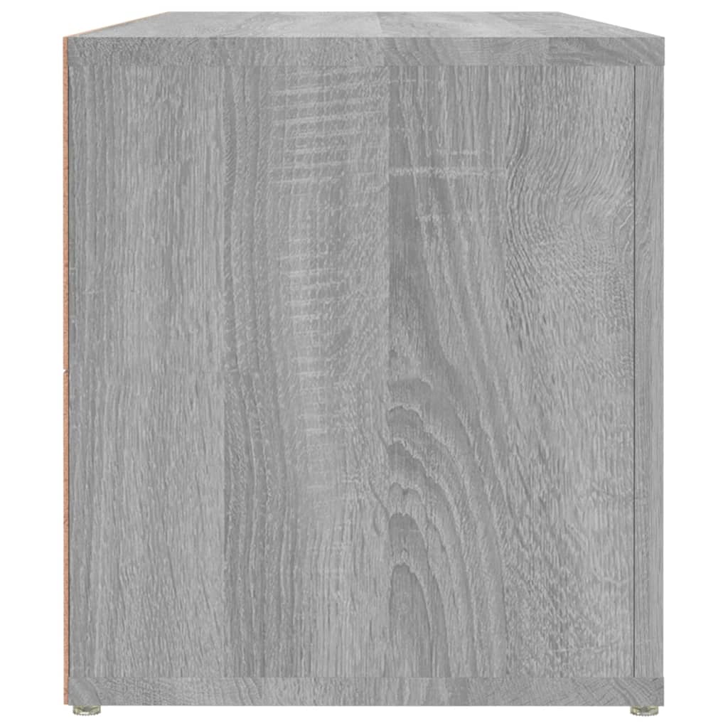 tv-bord 100x31,5x35 cm konstrueret træ grå sonoma-eg