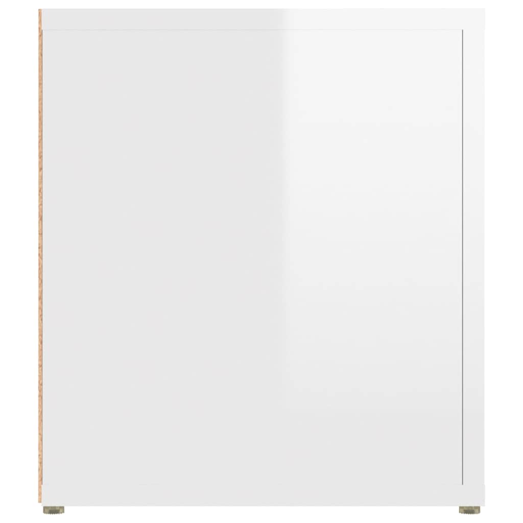 tv-borde 2 stk. 80x31,5x36 cm konstrueret træ hvid højglans