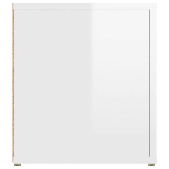 tv-borde 2 stk. 80x31,5x36 cm konstrueret træ hvid højglans