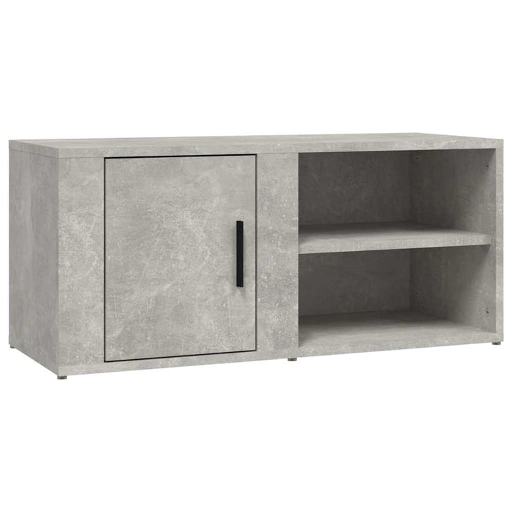 tv-borde 2 stk. 80x31,5x36 cm konstrueret træ betongrå