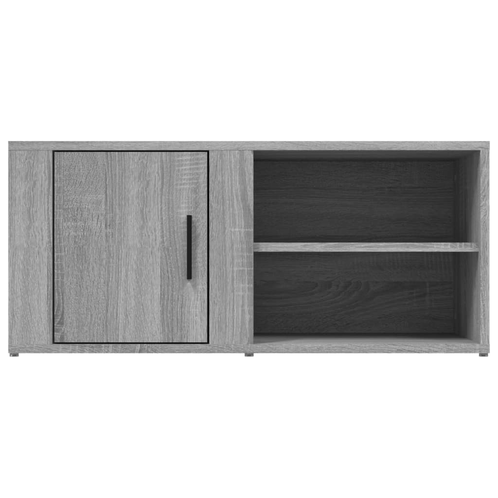 tv-skabe 2 stk. 80x31,5x36 cm konstrueret træ grå sonoma-eg