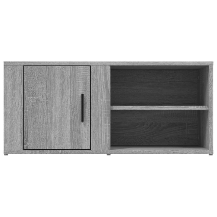 tv-skabe 2 stk. 80x31,5x36 cm konstrueret træ grå sonoma-eg